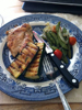 Grilled Chicken with Italian Roasted snap peas